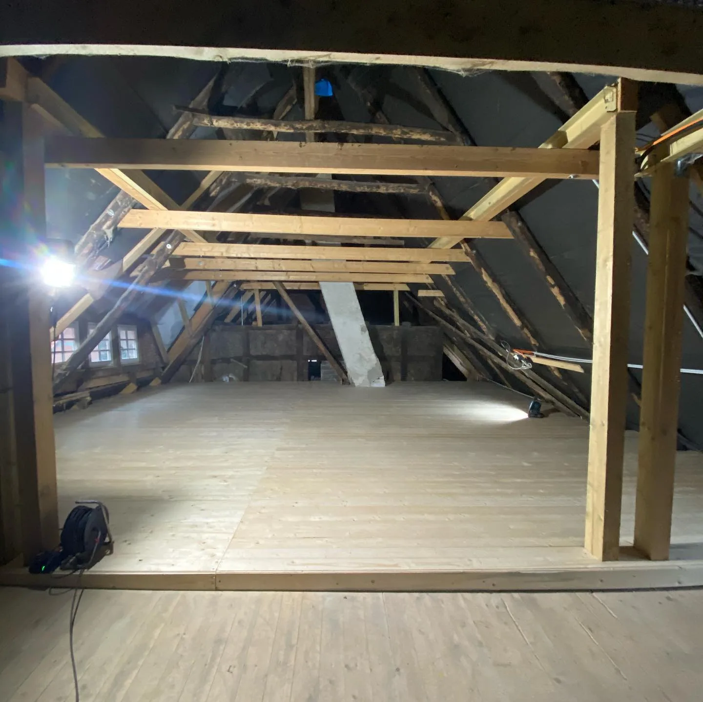 Fertig ausgebauter Dachboden